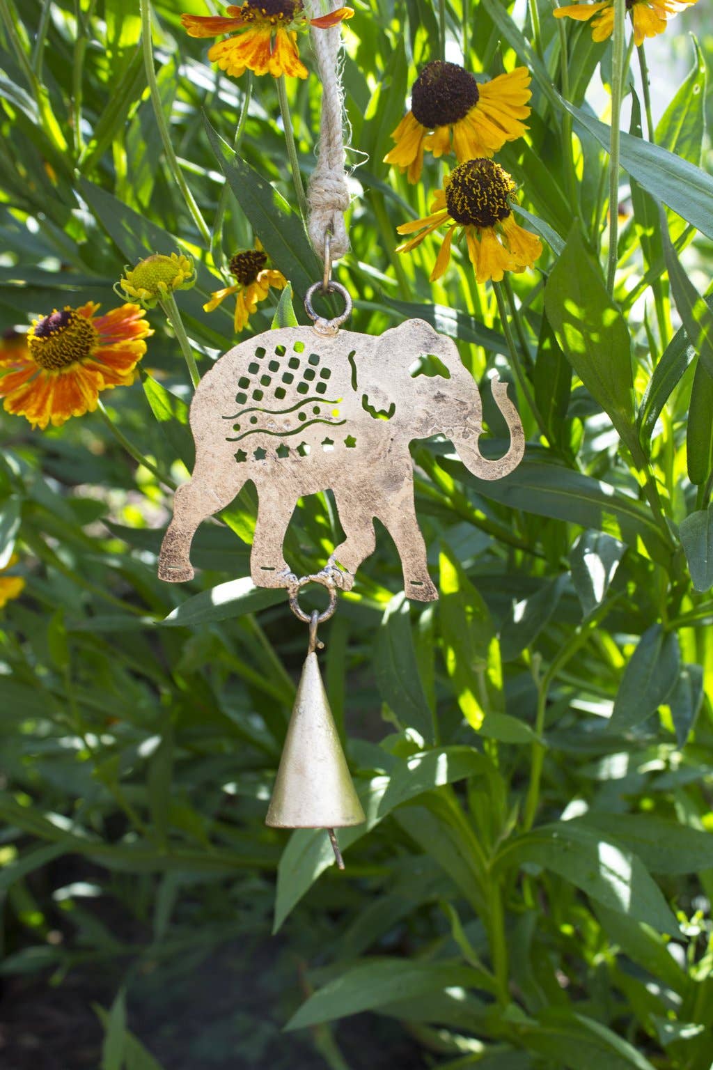 Mini Elephant Wind Chime - Global Hues Market