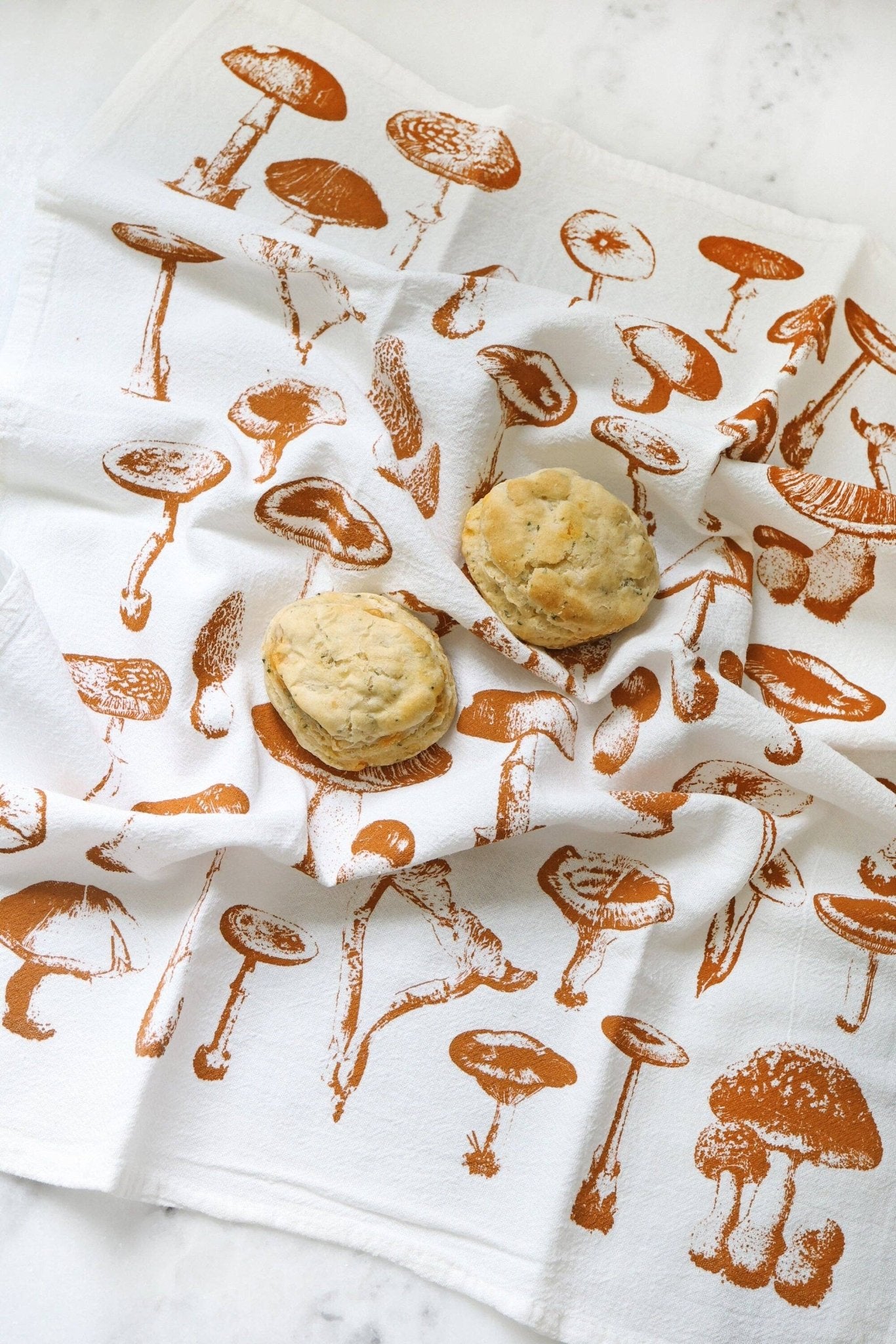 Mushroom Pattern Tea Towel - Global Hues Market