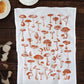 Mushroom Pattern Tea Towel - Global Hues Market