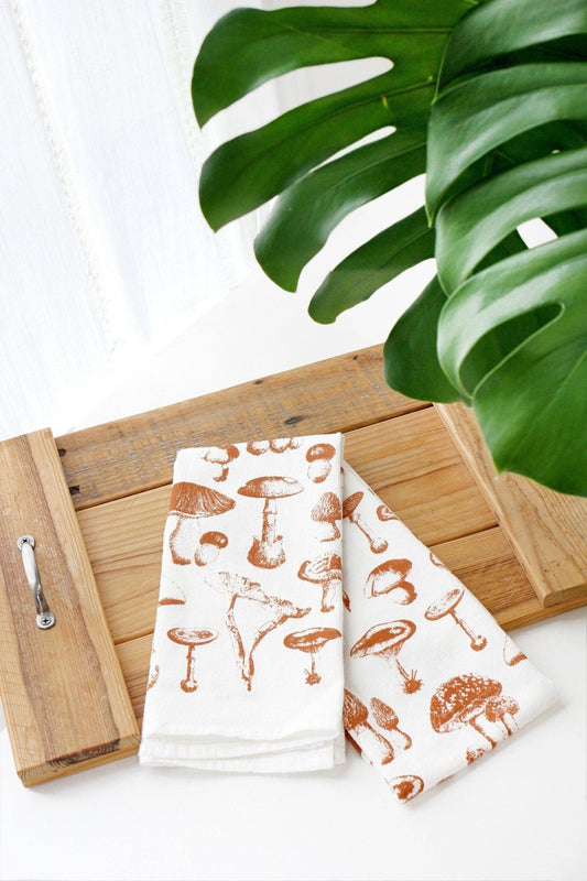 Mushroom Pattern Tea Towel - Global Hues Market