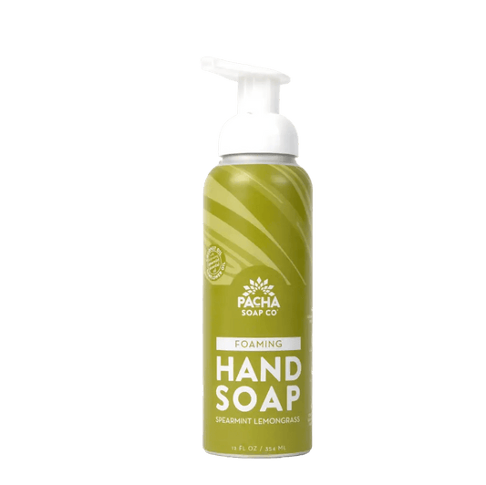 Pacha Aluminum Spearmint Lemongrass Foaming Hand Soap - Global Hues Market