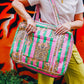 Quilted Duffle Bag | Weekender Travel Overnight Bag | Tigers - Global Hues Market