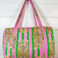 Quilted Duffle Bag | Weekender Travel Overnight Bag | Tigers - Global Hues Market