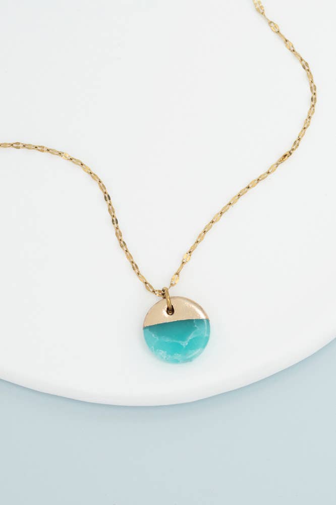 Refresh Necklace in Aqua - Global Hues Market