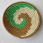 Rwanda Tonga Baskets: Pink Star Cream + Cranberry Accents - Global Hues Market