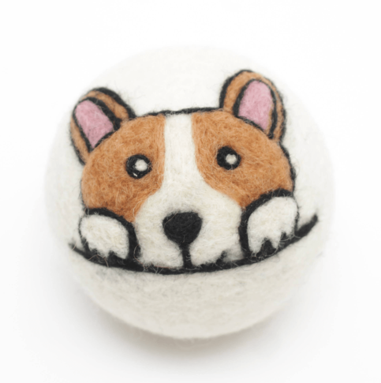 Set of 3 Wool Dryer Balls {corgi} - Global Hues Market