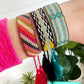 Tassel Friendship Bracelets | Bracelets with Tassels | Pink - Global Hues Market
