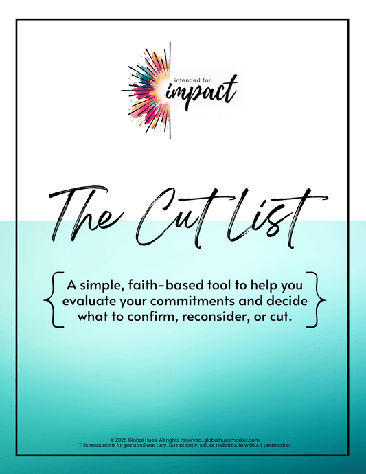 ✂️ "The Cut List" – Mini Digital Workbook (PDF Download) - Global Hues Market