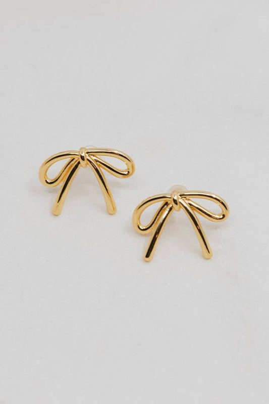 Tied Grace Earrings - Gold - Made by Survivors - Global Hues Market