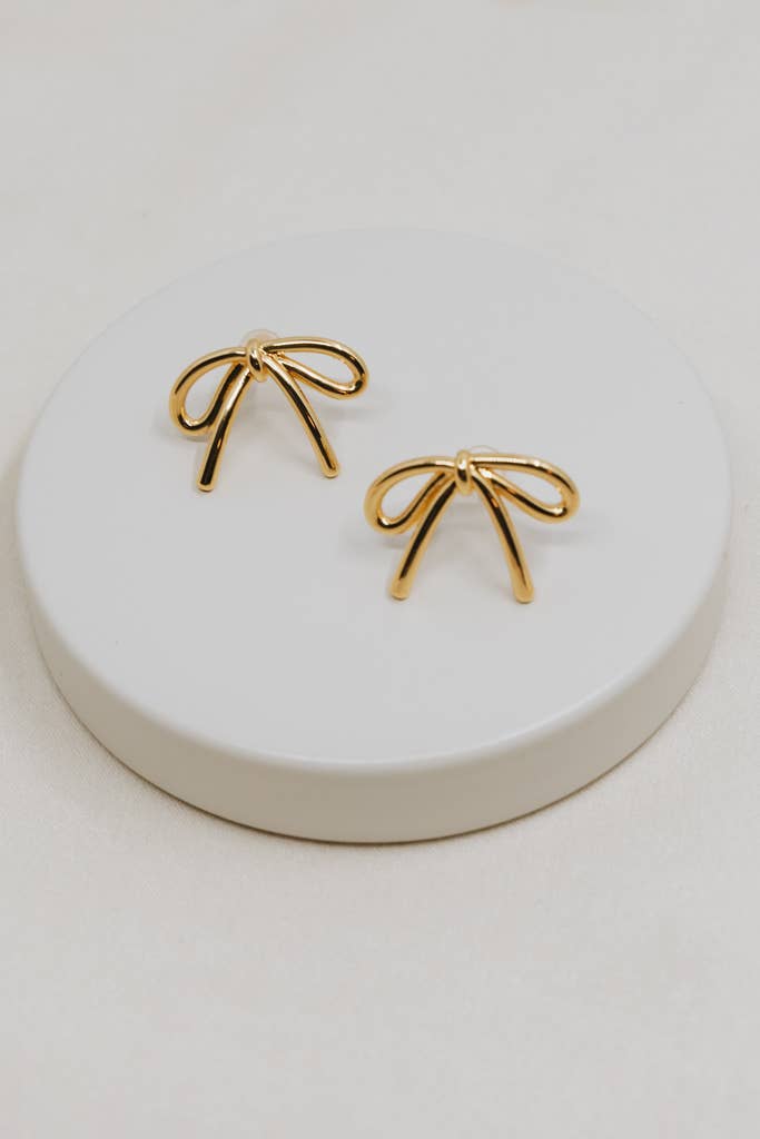 Tied Grace Earrings - Gold - Made by Survivors - Global Hues Market