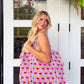 Tote Bags Quilted | Large Travel Tote | Pink Red Tiger Print - Global Hues Market