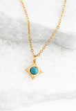 Turquoise Compass Rose Necklace - Global Hues Market