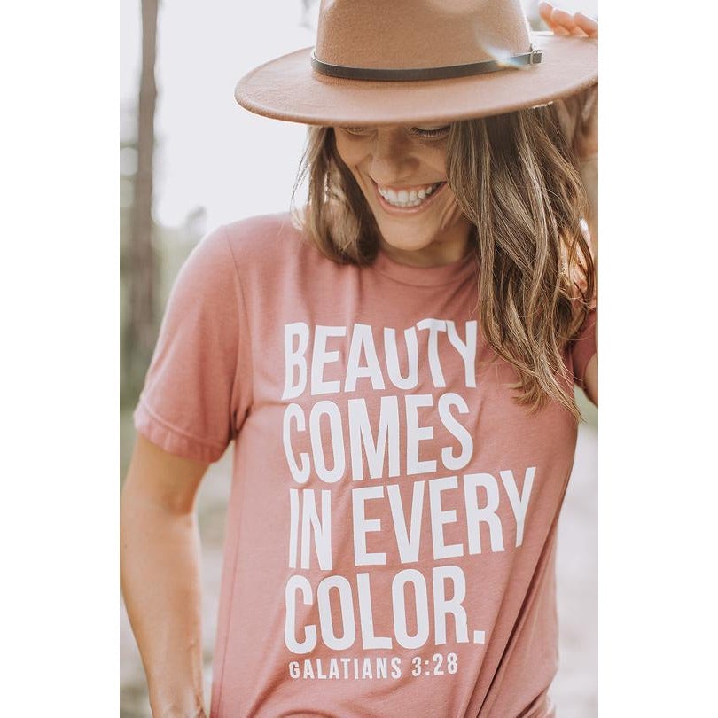 Beauty Comes in All Colors - Women's Tee - Global Hues Market