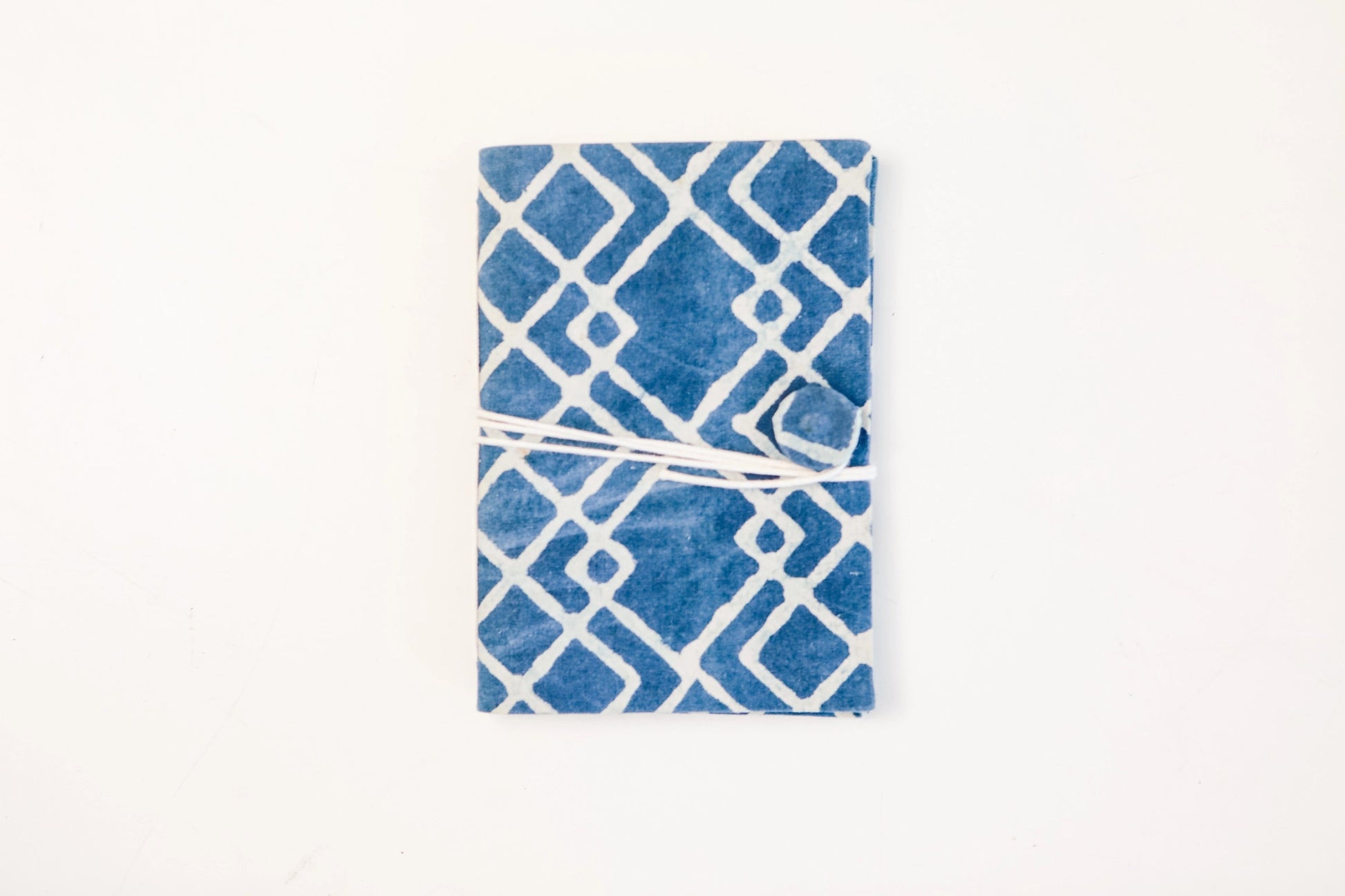 Block Printed Fabric Journal {blue} - Global Hues Market