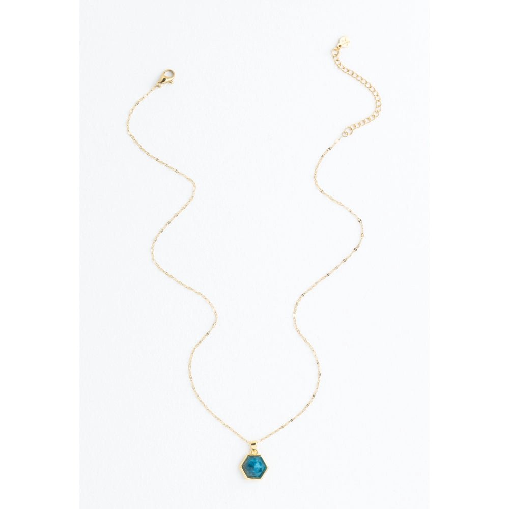 Bright & Bejeweled Necklace {Blue Crysta}l - Global Hues Market