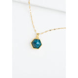 Bright & Bejeweled Necklace {Blue Crysta}l - Global Hues Market