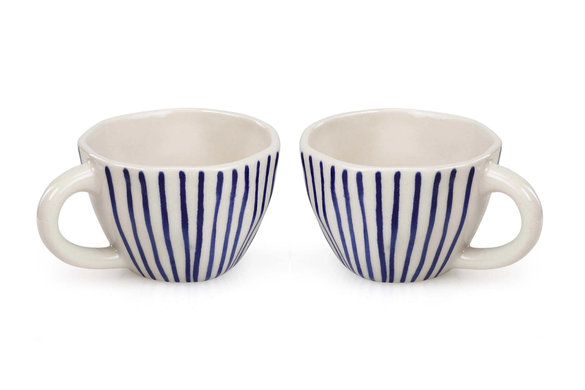 Ceramic Vertical Striped Mug - Global Hues Market