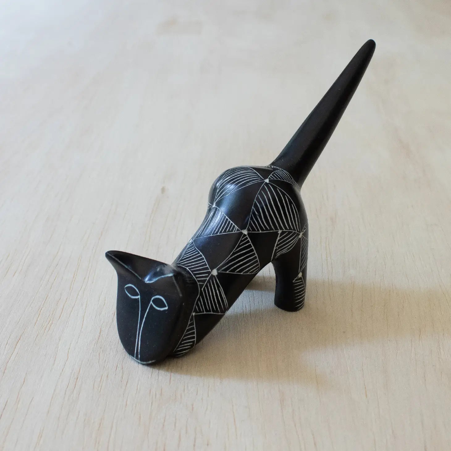 Etched Cat {black} - Global Hues Market