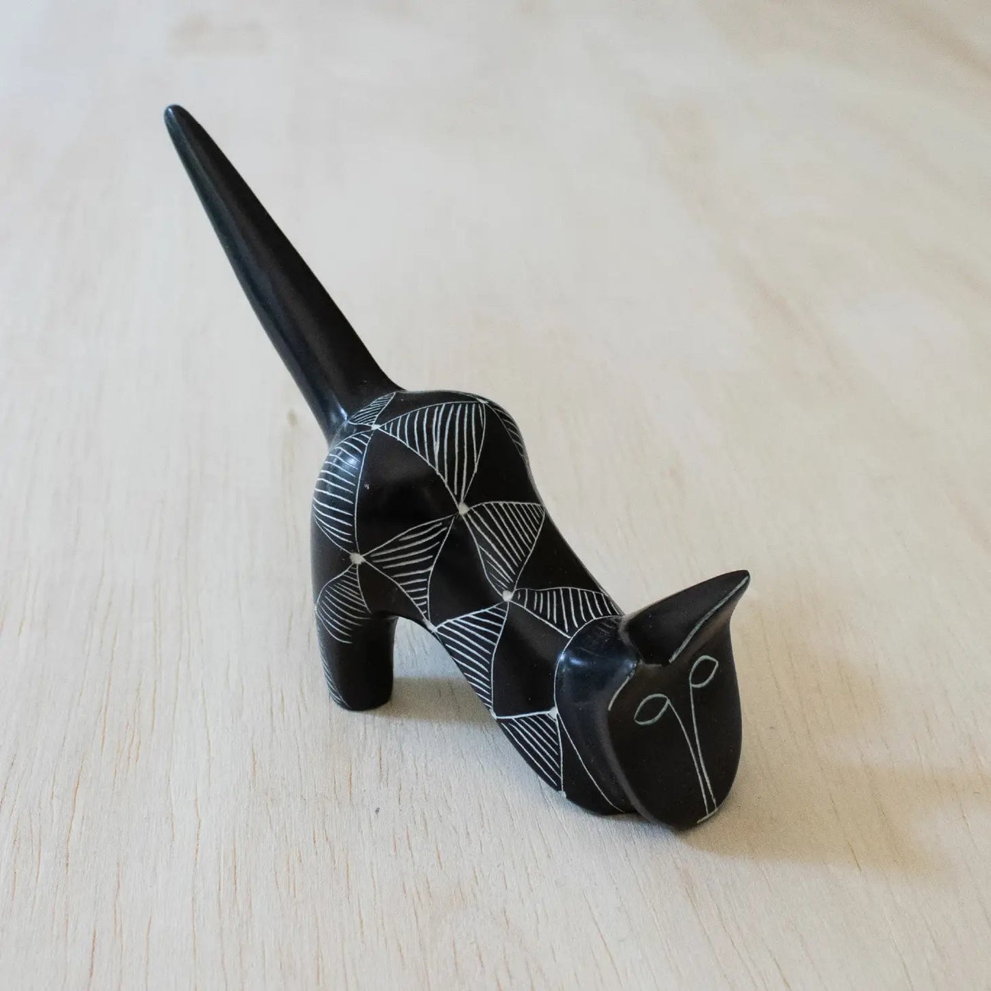 Etched Cat {black} - Global Hues Market