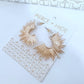 Gold Burst Hoop Earrings - Global Hues Market