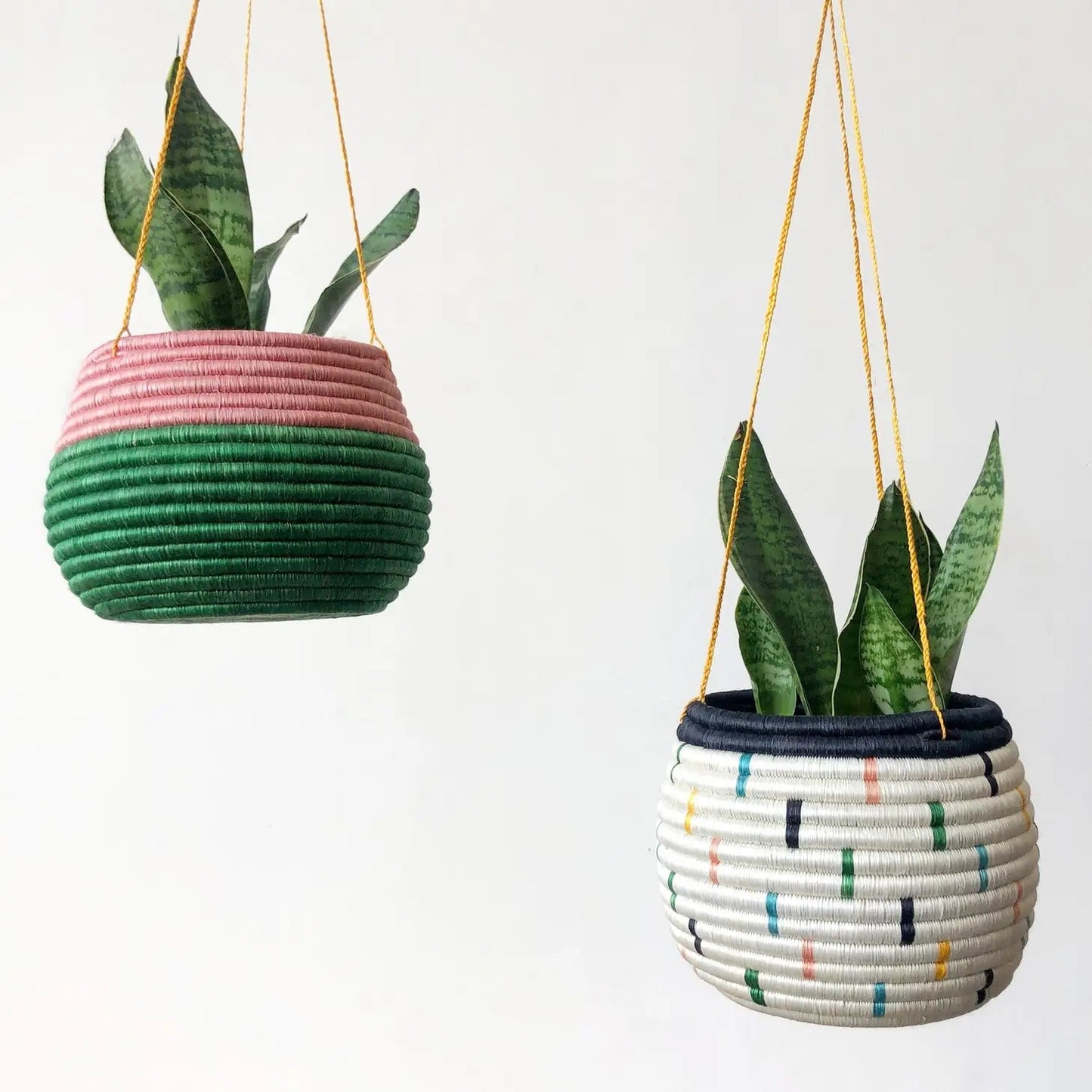 Hanging Woven Planter - Global Hues Market