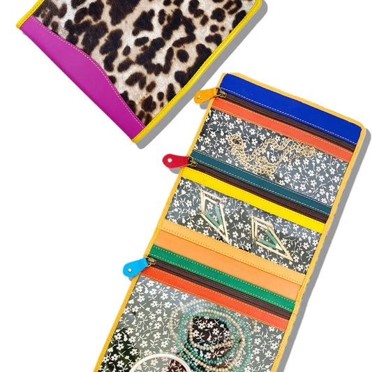 Leather Travel Jewelry Organizer - Global Hues Market