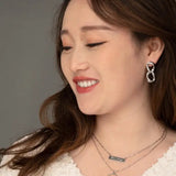 Linked Together Earrings {silver} - Global Hues Market
