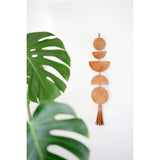 Luna Moon Phase Leather Wall Hanging - Global Hues Market