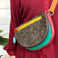 Mally Leather and Hair-On Hide Crossbody Belt Purse - Global Hues Market