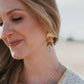 Moon Earrings {topaz} - Global Hues Market