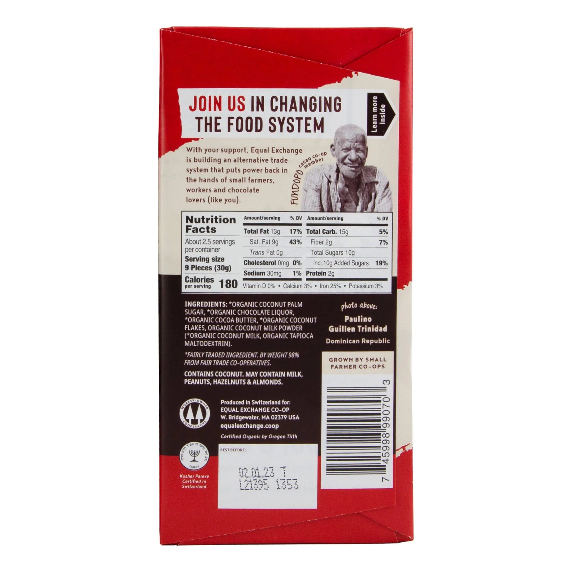 Organic Chocolate With Coconut Milk {55% Cacao} - Global Hues Market