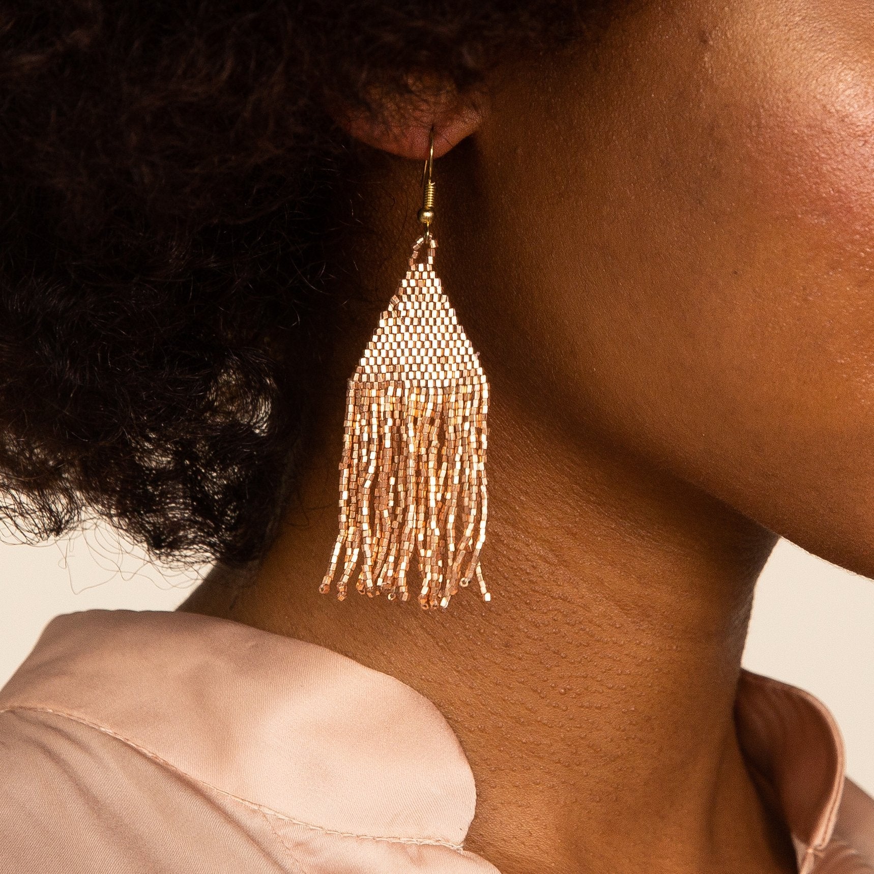 Rose Gold Petite Luxe Earring - Global Hues Market