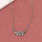 Rowen Leaf Necklace {silver} - Global Hues Market
