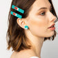 Turquoise & Persimmon Hair Clips {set of 2} - Global Hues Market